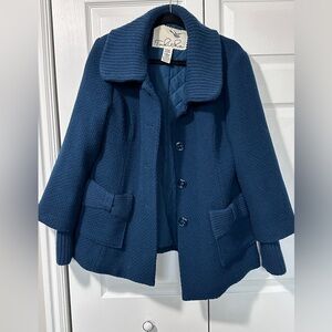 Tabitha Navy Vintage Style Coat